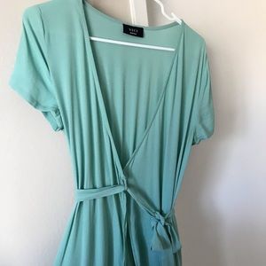 Turquoise Long Wrap Dress (Vici)